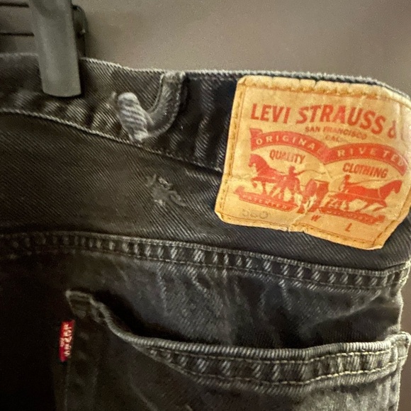 Levi’s 560 Loose Fit Vintage Jeans | M 52x32  W 28-30 | Faded Black Denim - Picture 4 of 5